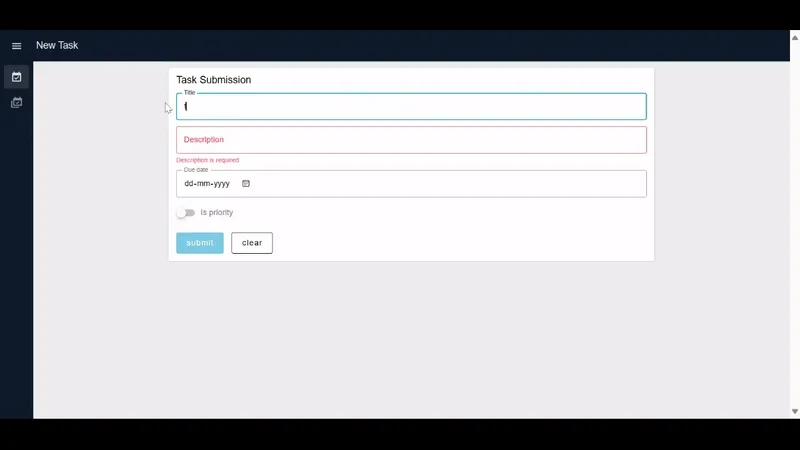 "Screenshot of the Todo application built with Node-RED Dashboard 2.0"