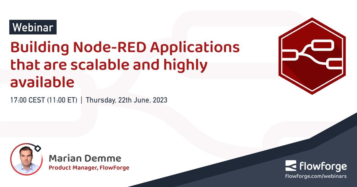 Image representing Building Node-RED Applications for Scalability and High Availability